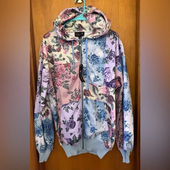 Dolls Kill Delia’s Floral Hoodie - Picture 1 of 4
